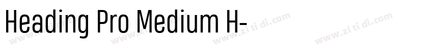 Heading Pro Medium H字体转换